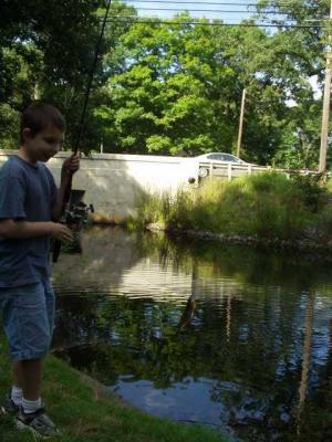 Michael reels in his first