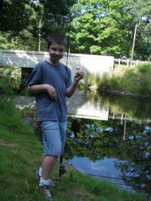 The proud fisherman
