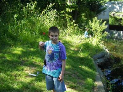 Michael's first catch