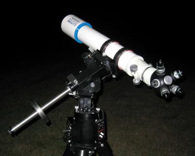 The scope used in imaging nearly all of these photos.  

In this photo, it is seen set up for visual use with the Takahashi eyepiece turret.  The eyepieces are UO HD Orthos.  The CI-700 mount is tracking Mars.