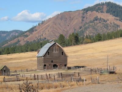 Old Fench and Rustic Barn