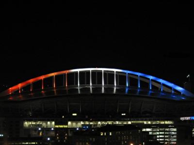 Qwest Field with Lighting for Olympics