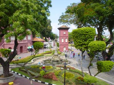 Melaka's town square - first Dutch, then Portuguese, then British