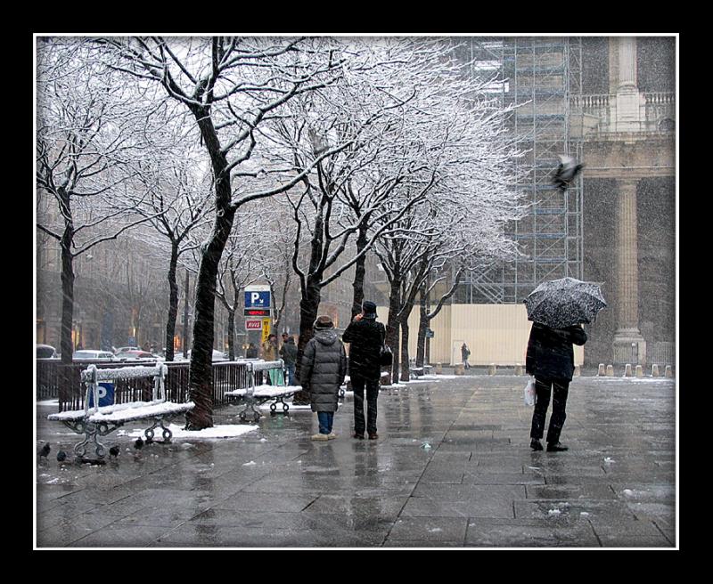  Place St Sulpice, under the snow