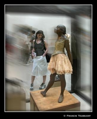 Admiring the young dancer by Degas