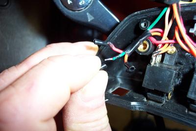 I carefully unsolder each CB wire and cap it with heat shrink.