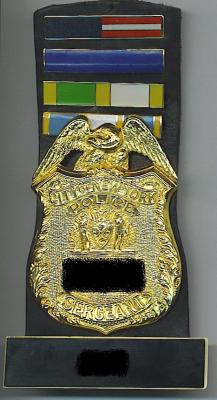NYPD Sergeant medal rack