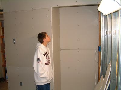 Closet in progress