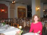 Ger in the empty restaurant.JPG