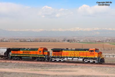 BNSF 4463 East at West Barr, CO