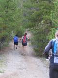 Scott heads down the trail