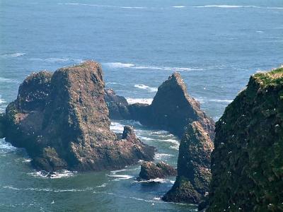 Dunnottar Castle Rocks.