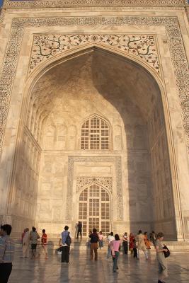 Taj Entrance Near Sunset