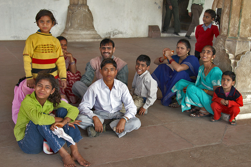 Visitors at Agra Fort