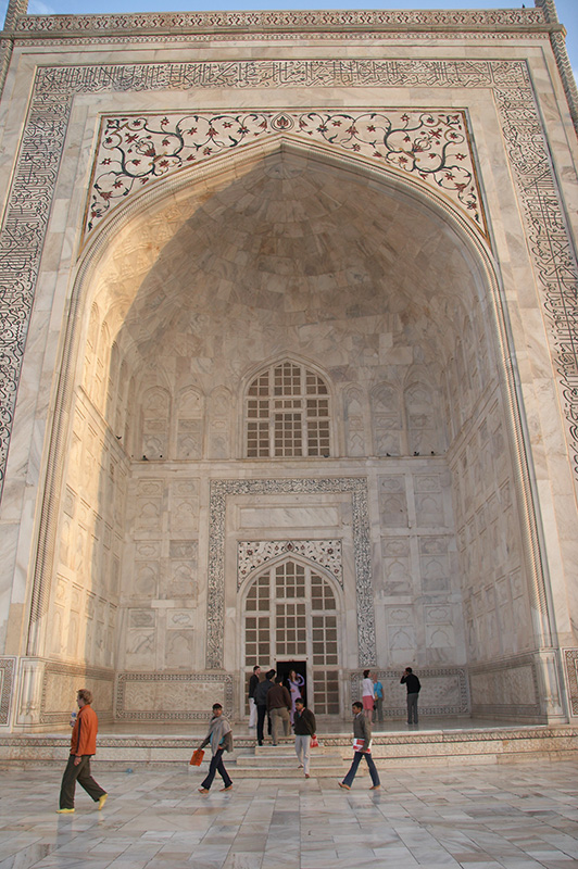 Taj Mahal Entrance After Sunrise