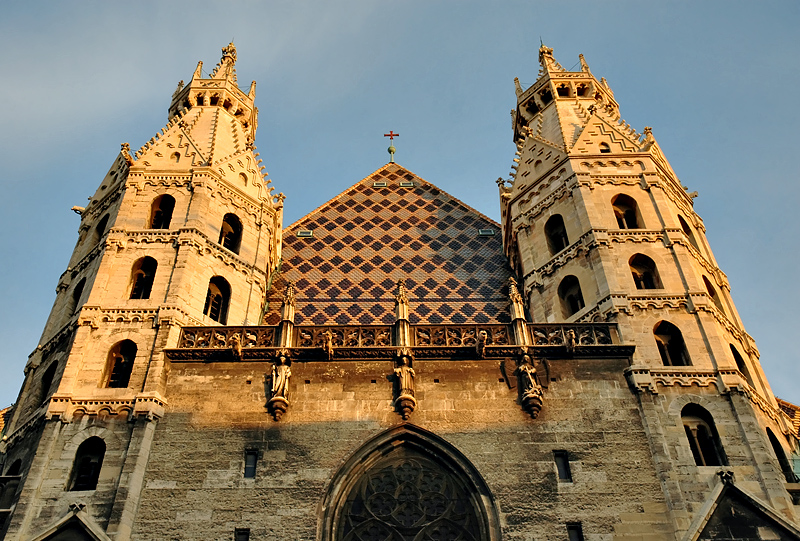 Vienna, St. Stephens at sunset