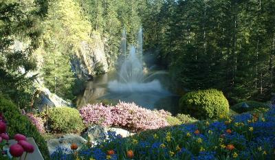 The Ross fountain-Butchart Gardens