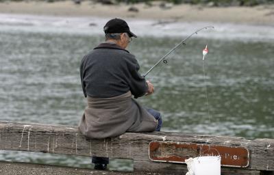 Old Man Fishing