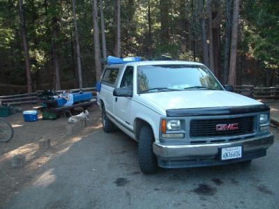The old GMC on another mountain adventure.