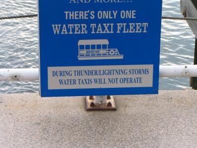 Water Taxi drowing in 2004  due to a thunderstorm
