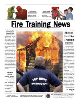 Fire Training News (FRONT PAGE) 5/4/05