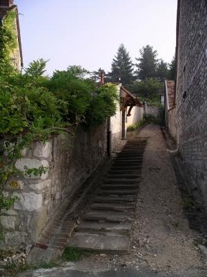 Giverny, dans le village.
