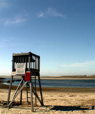 Lonely Lifeguard Tower