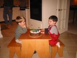 Brennan and Carter ready for cake
