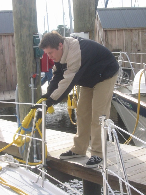 Getting ready to shove off