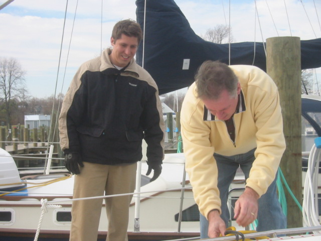 Getting ready to shove off