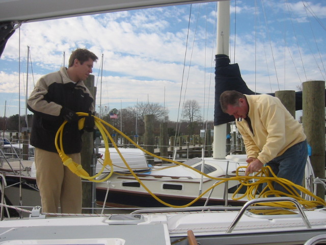 Getting ready to shove off