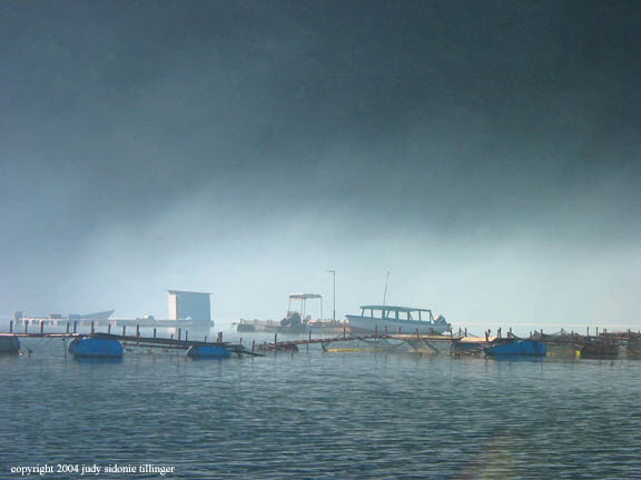 morning fog, san lucas toliman, guatemala