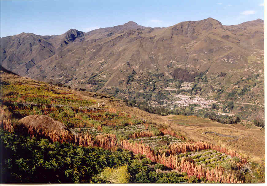 Leaving Tantamayo behind us when hiking to Piruro