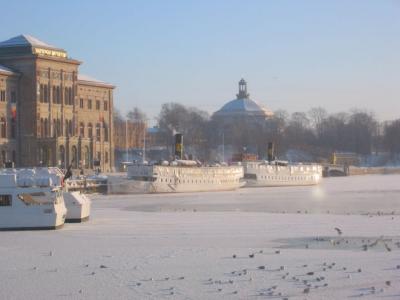 Frozen boats