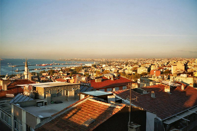 From our hotel roof, early morning