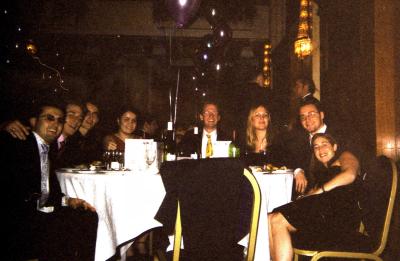 The table at the business ball..... from left/clockwise: Sirtan, German Chris, Flo, Jan's date, Jan, Alissa, myself, Marcy
