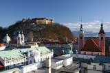 Ljubljana Castle on top of the hill