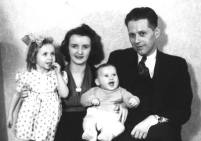 Grace, Mom, Al, Dad, 1940