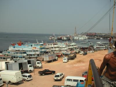 Loading up the boats - journeys take days