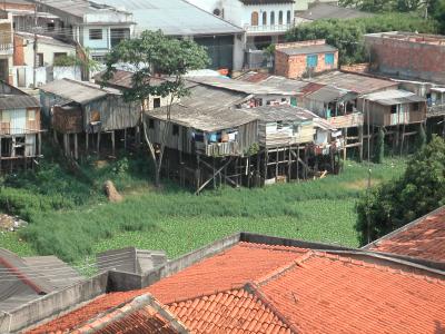 Stilt houses in Manaus