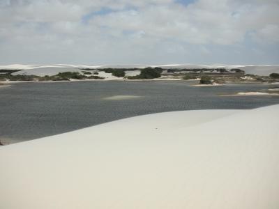 A lagoon in amongst the dunes