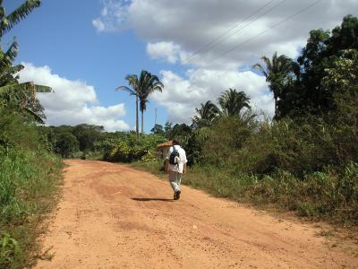 The road to our pousada