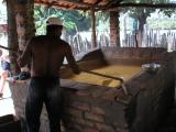 Processing manioc - the Brazilians put this on all of their food