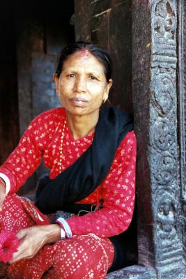Woman at Pashupatinath, Kathmandu