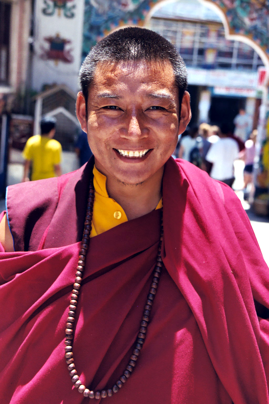 Tibetan Monk at Boudhanath, Kathmandu