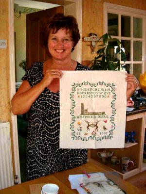 My Schoolfriend Jane and her Hardwick Hall Cross Stitch
