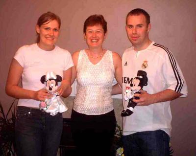 Brides Helen & Minnie meet grooms Mark & Mickey