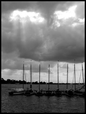 Boats and sky