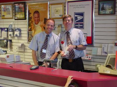 coworker and Dave at the Post Office USPSPostmaster 85211-9999