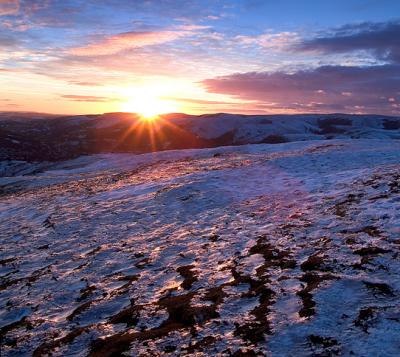 Icy Sunset